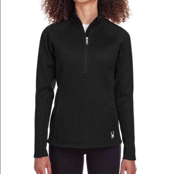 Spyder Sweaters - SPYDER Core sweater 1/4 zip black size medium